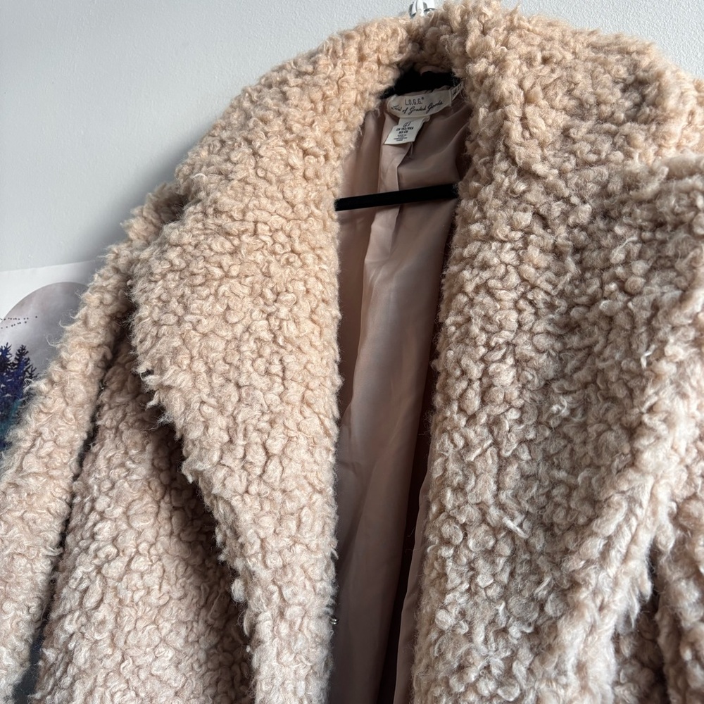 H&M Tan Teddy Jacket Small - Picture 3 of 4